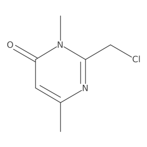 2-(Chloromethyl)-3,6-dimethyl-4(3H)-pyrimidinone结构式