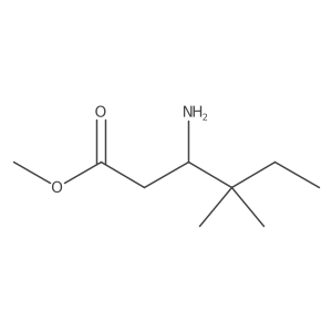 Methyl 3-amino-4,4-dimethylhexanoate Structure