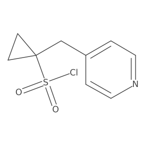 1-[(Pyridin-4-yl)methyl]cyclopropane-1-sulfonyl chloride结构式