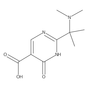 2-[2-(Dimethylamino)propan-2-yl]-6-oxo-1,6-dihydropyrimidine-5-carboxylic acid Structure