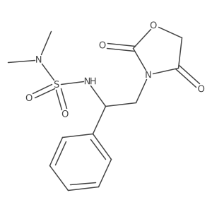 3-{2-[(Dimethylsulfamoyl)amino]-2-phenylethyl}-1,3-oxazolidine-2,4-dione Structure