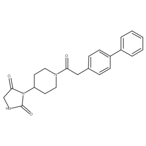 3-(1-(2-([1,1'-Biphenyl]-4-yl)acetyl)piperidin-4-yl)imidazolidine-2,4-dione Structure