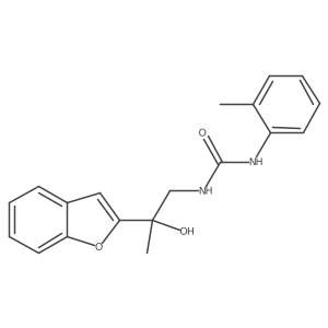 1-(2-(Benzofuran-2-yl)-2-hydroxypropyl)-3-(o-tolyl)urea Structure