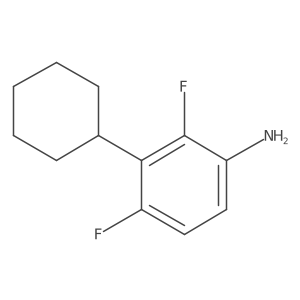3-Cyclohexyl-2,4-difluoroaniline Structure