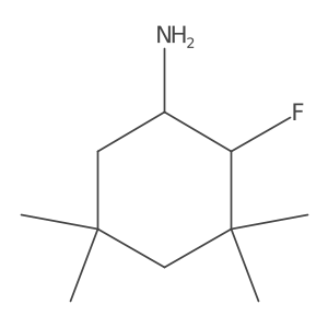 2-Fluoro-3,3,5,5-tetramethylcyclohexan-1-amine Structure