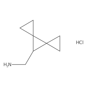 Dispiro[2.0.2.1]heptane-7-methanamine hydrochloride Structure