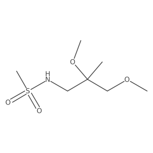 N-(2,3-dimethoxy-2-methylpropyl)methanesulfonamide结构式