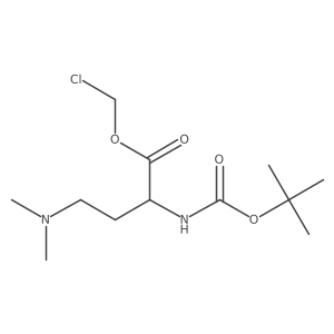 Chloromethyl 2-{[(tert-butoxy)carbonyl]amino}-4-(dimethylamino)butanoate结构式