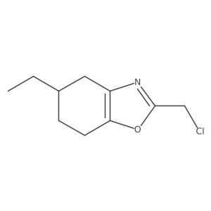 2-(Chloromethyl)-5-ethyl-4,5,6,7-tetrahydro-1,3-benzoxazole结构式
