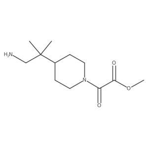 Methyl 2-[4-(1-amino-2-methylpropan-2-yl)piperidin-1-yl]-2-oxoacetate Structure