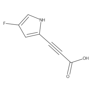 3-(4-fluoro-1H-pyrrol-2-yl)prop-2-ynoic acid Structure