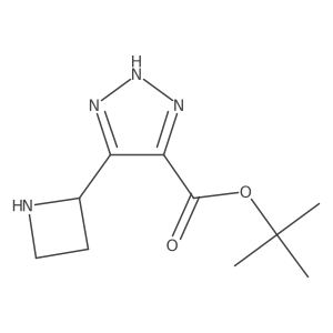 tert-butyl 5-(azetidin-2-yl)-1H-1,2,3-triazole-4-carboxylate结构式