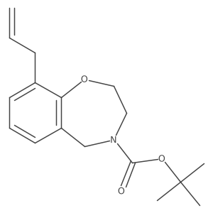 Tert-butyl 9-(prop-2-en-1-yl)-2,3,4,5-tetrahydro-1,4-benzoxazepine-4-carboxylate Structure