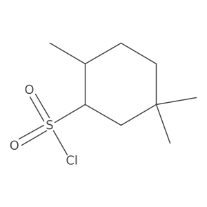 2,5,5-Trimethylcyclohexane-1-sulfonyl chloride结构式