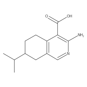3-Amino-7-(propan-2-yl)-5,6,7,8-tetrahydroisoquinoline-4-carboxylic acid结构式