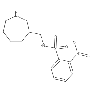 N-[(azepan-3-yl)methyl]-2-nitrobenzene-1-sulfonamide结构式