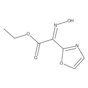 ethyl 2-(N-hydroxyimino)-2-(1,3-oxazol-2-yl)acetate Structure