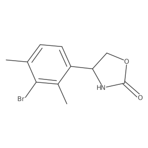 4-(3-Bromo-2,4-dimethylphenyl)-1,3-oxazolidin-2-one Structure
