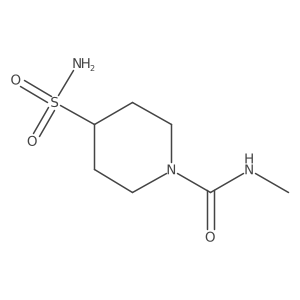 4-(Aminosulfonyl)-N-methyl-1-piperidinecarboxamide结构式