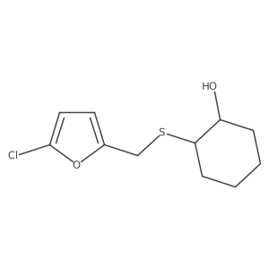 (1S,2S)-2-{[(5-chlorofuran-2-yl)methyl]sulfanyl}cyclohexan-1-ol Structure