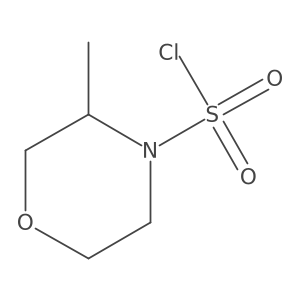 (3R)-3-methylmorpholine-4-sulfonyl chloride结构式