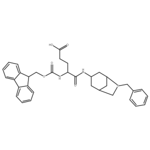 4-({6-benzyl-6-azabicyclo[3.2.1]octan-3-yl}carbamoyl)-4-({[(9H-fluoren-9-yl)methoxy]carbonyl}amino)butanoic acid结构式