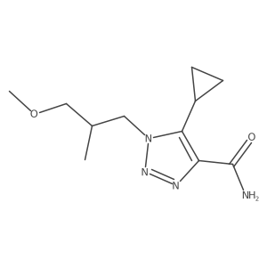 5-cyclopropyl-1-(3-methoxy-2-methylpropyl)-1H-1,2,3-triazole-4-carboxamide Structure