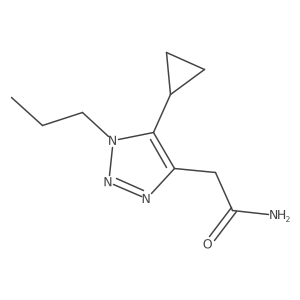 2-(5-cyclopropyl-1-propyl-1H-1,2,3-triazol-4-yl)acetamide结构式