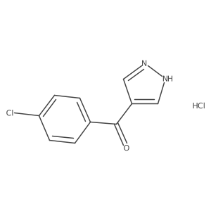 4-(4-chlorobenzoyl)-1H-pyrazole hydrochloride结构式