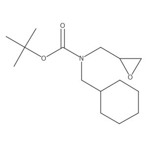 tert-butyl N-(cyclohexylmethyl)-N-[(oxiran-2-yl)methyl]carbamate结构式