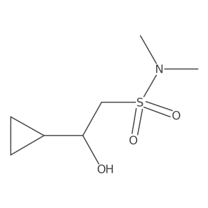 2-Cyclopropyl-2-hydroxy-N,N-dimethylethane-1-sulfonamide Structure