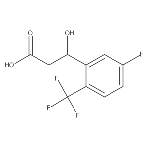 (3R)-3-[5-fluoro-2-(trifluoromethyl)phenyl]-3-hydroxypropanoic acid结构式