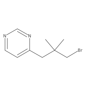 4-(3-Bromo-2,2-dimethylpropyl)pyrimidine Structure