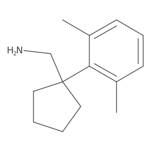 [1-(2,6-Dimethylphenyl)cyclopentyl]methanamine结构式