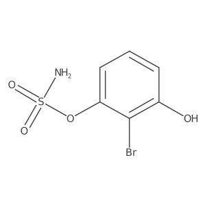 2-Bromo-3-hydroxyphenyl sulfamate结构式