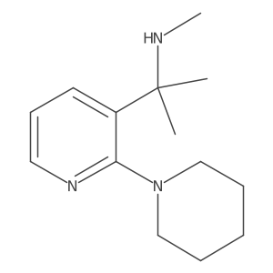 Methyl({2-[2-(piperidin-1-yl)pyridin-3-yl]propan-2-yl})amine结构式