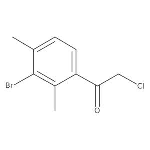 1-(3-Bromo-2,4-dimethylphenyl)-2-chloroethan-1-one Structure