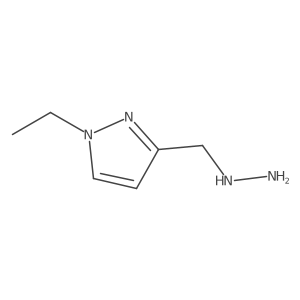 1-ethyl-3-(hydrazinylmethyl)-1H-pyrazole Structure