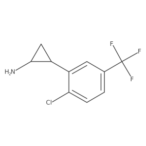 2-[2-Chloro-5-(trifluoromethyl)phenyl]cyclopropan-1-amine Structure