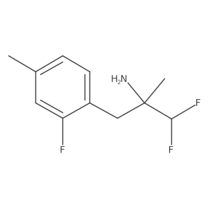1,1-Difluoro-3-(2-fluoro-4-methylphenyl)-2-methylpropan-2-amine Structure