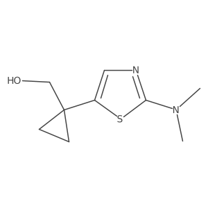 {1-[2-(Dimethylamino)-1,3-thiazol-5-yl]cyclopropyl}methanol Structure