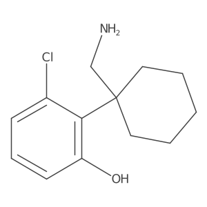 2-[1-(Aminomethyl)cyclohexyl]-3-chlorophenol结构式
