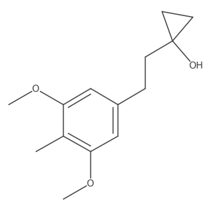 1-[2-(3,5-Dimethoxy-4-methylphenyl)ethyl]cyclopropan-1-ol结构式