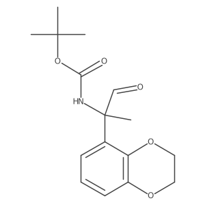 tert-butyl N-[2-(2,3-dihydro-1,4-benzodioxin-5-yl)-1-oxopropan-2-yl]carbamate Structure