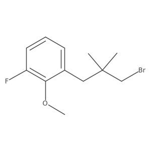 1-(3-Bromo-2,2-dimethylpropyl)-3-fluoro-2-methoxybenzene Structure