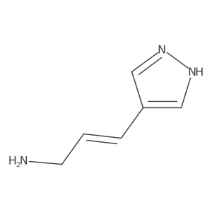 3-(1H-pyrazol-4-yl)prop-2-en-1-amine结构式