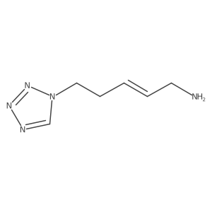 5-(1H-1,2,3,4-tetrazol-1-yl)pent-2-en-1-amine Structure