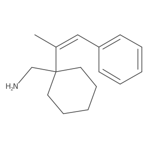 [1-(1-Phenylprop-1-en-2-yl)cyclohexyl]methanamine结构式
