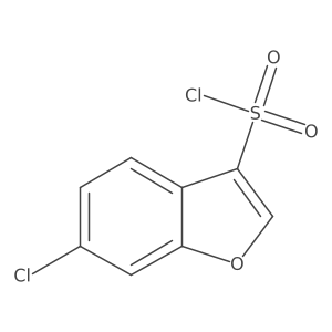 6-Chloro-3-benzofuransulfonyl chloride结构式