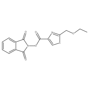 1,3-dioxo-2,3-dihydro-1H-isoindol-2-yl 2-(ethoxymethyl)-1,3-thiazole-4-carboxylate结构式